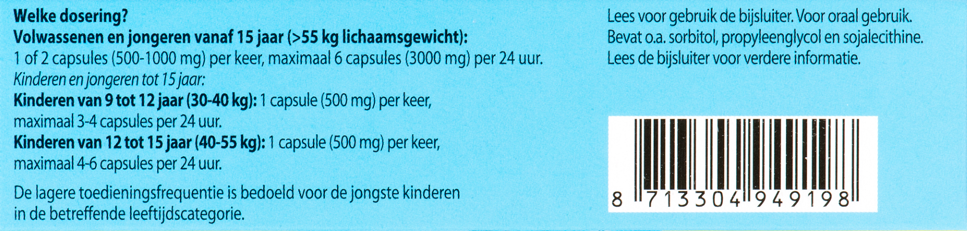 Roter Paracetamol 500 mg (20 capsules) - image 2