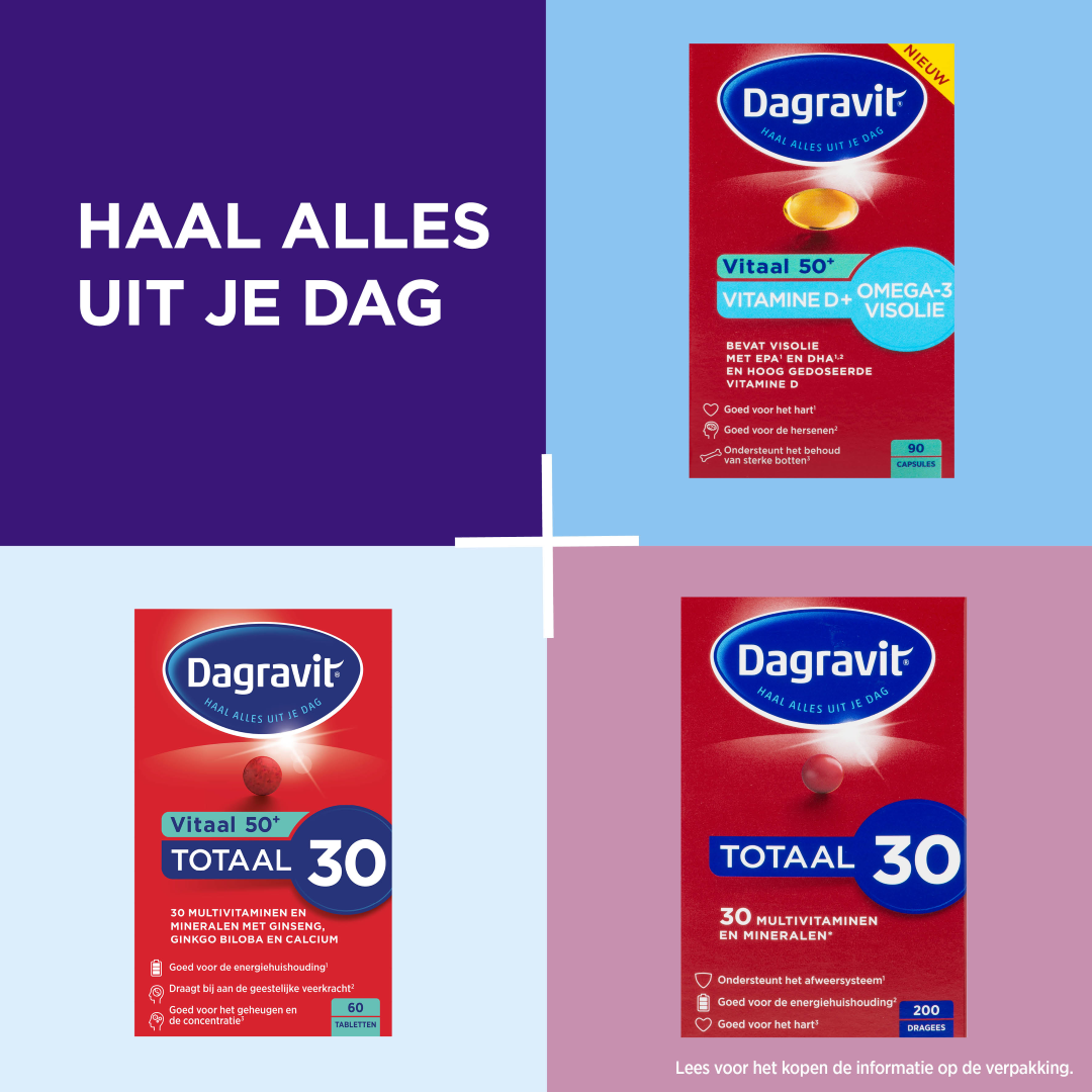 Dagravit Vitaal 50+ Vitamine D + Omega-3 Visolie (90 capsules) - image 6
