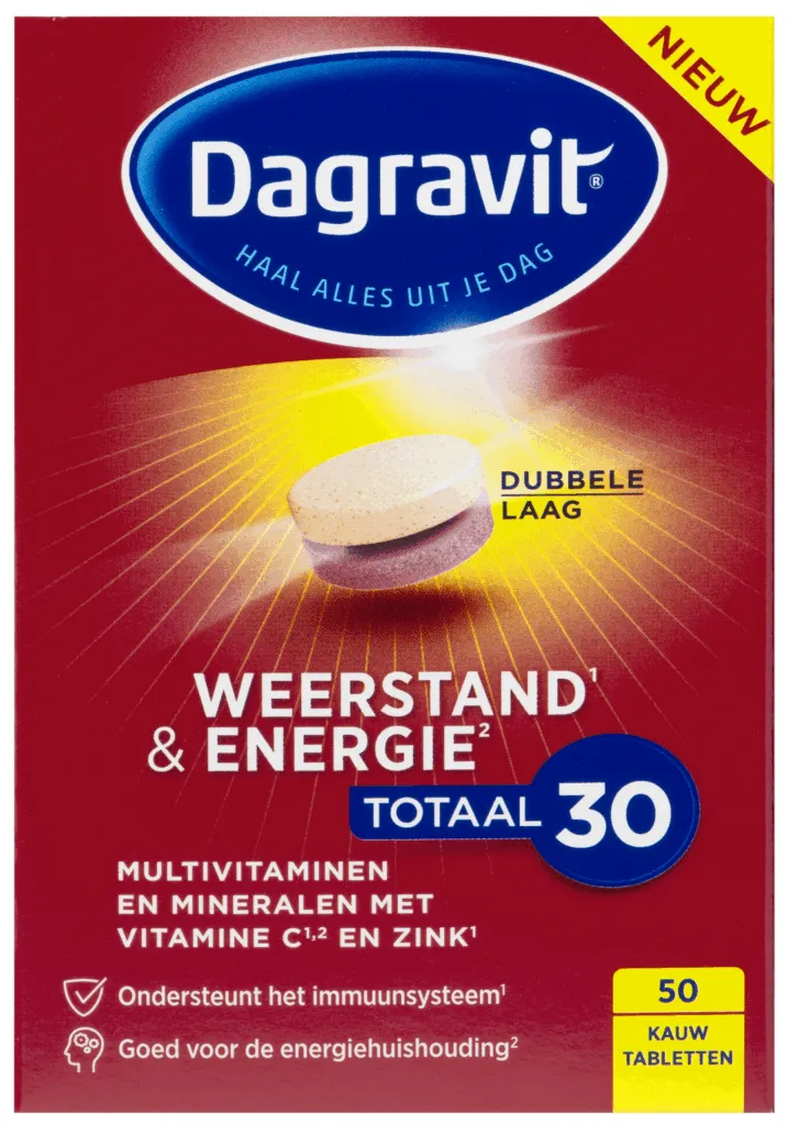 Dagravit Totaal 30 weerstand & energie (50 tabletten)