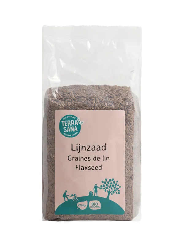 Terrasana Raw Lijnzaad Heel Bio (500 gr)