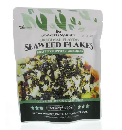 Salterra Wakame Zeewier Vlokken Bio (40 gr)