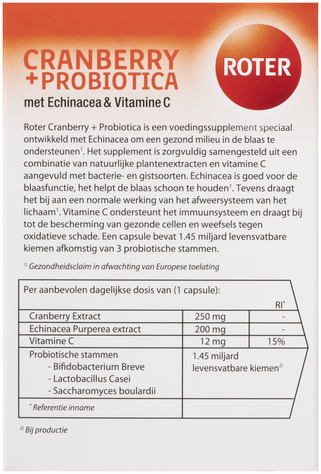 Roter Cranberry & Probiotica (30 capsules) - image 3