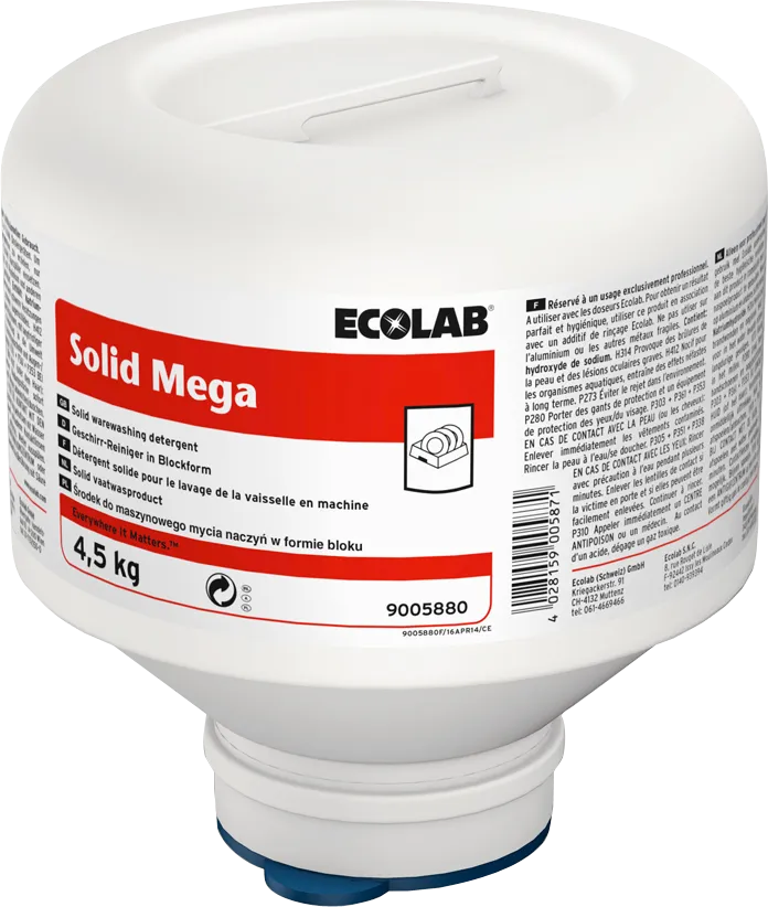 Ecolab Vaatwasmiddel Solid Mega 4 (4500 gr)
