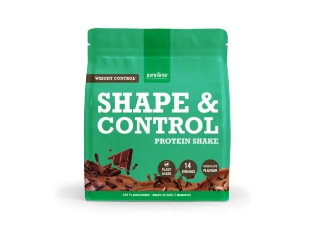 Purasana Shape & Control Plant Protein Chocolade (350 gr)