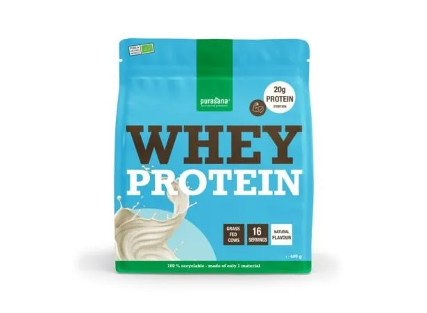 Purasana Whey Proteine Natuur Bio (400 gr)