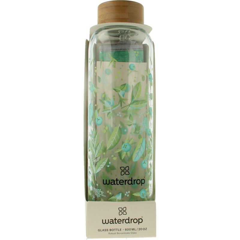 Waterdrop Glazen Drinkfles Edition Clean 600Ml (1 stuk)