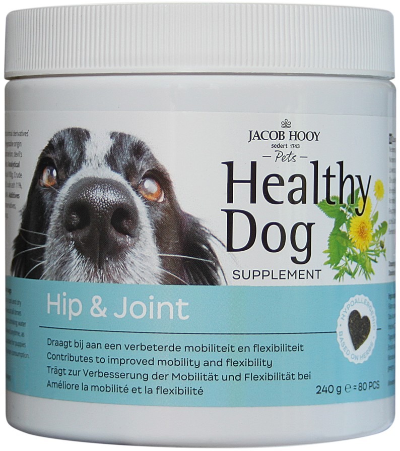 Jacob Hooy Healthy Dog Hip&Joint (80 stuks)