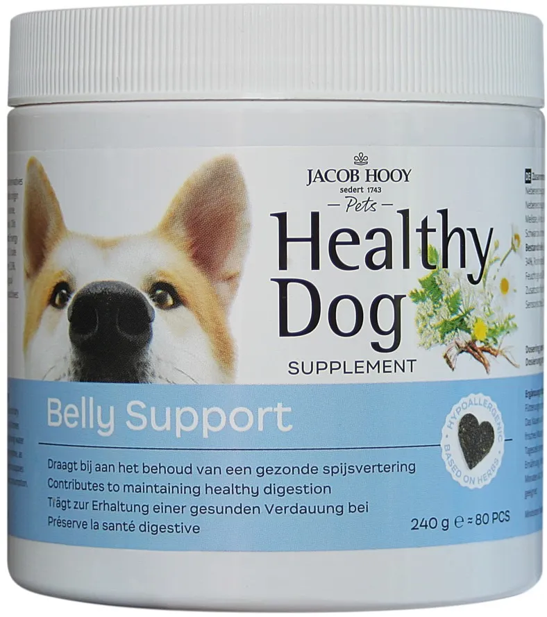 jacob Hooy Healthy Dog Belly support (80 stuks)