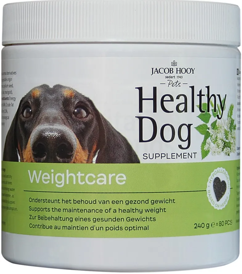 Jacob Hooy Healthy Dog Weightcare (80 stuks)