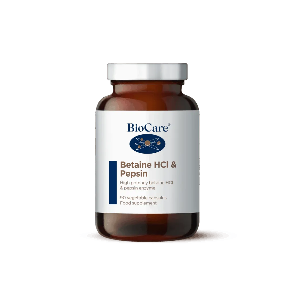 Biocare Betaine HCL & Pepsine (90 capsules)