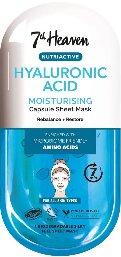 Montagne Jeunesse 7th Heaven Mask Nutriactive Sheet Mask Hyaluronic Acid (1 stuk)