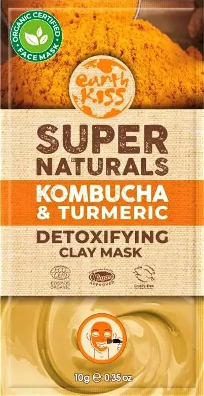 Earth Kiss Clay Mask Kombucha & Tumeric (1 stuk)