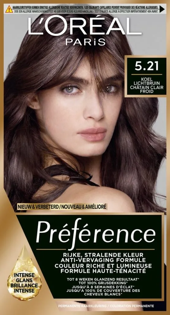 L'Oréal Préférence 5.21 - Koel Lichtbruin (1 stuk)