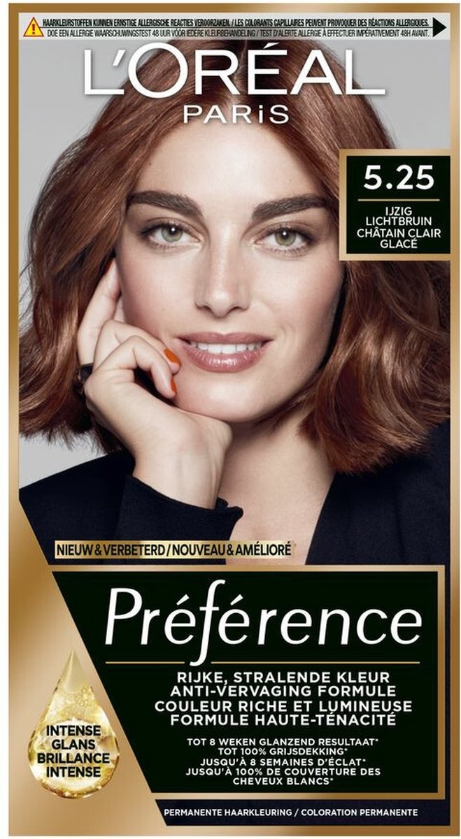 L'Oréal Préférence 5.25 - Ijzig Lichtbruin (1 stuk)