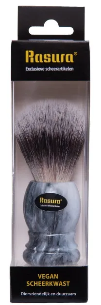 Rasura Scheerkwast Vegan Marmer-Grijs (1 stuk)