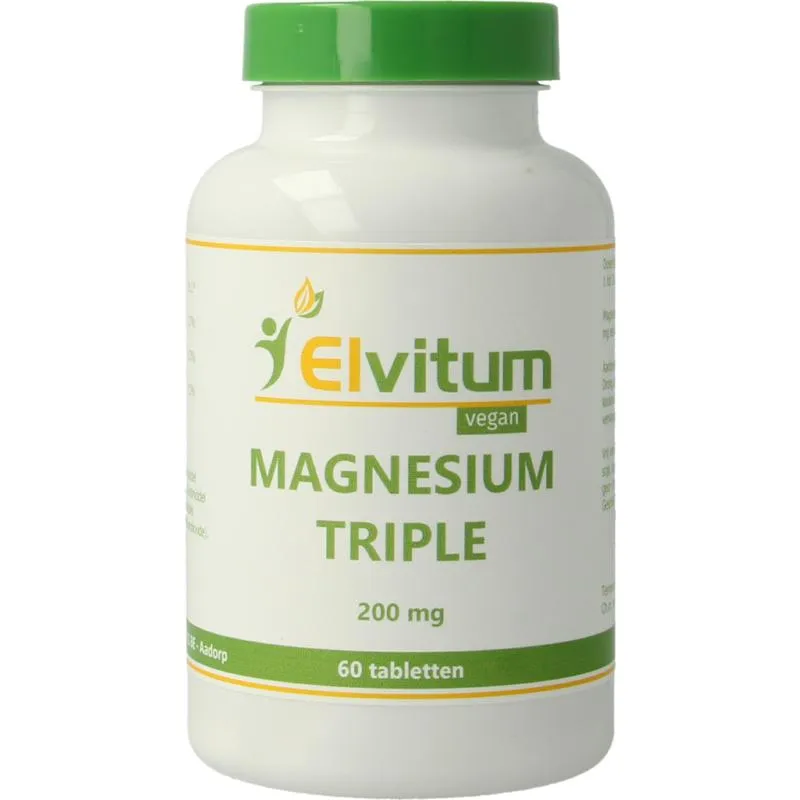Elvitum Magnesium Triple 200mg (60 tabletten)