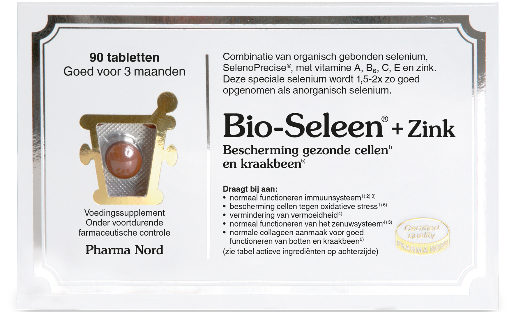Pharma Nord Bio-Seleen + Zink (90 tabletten)