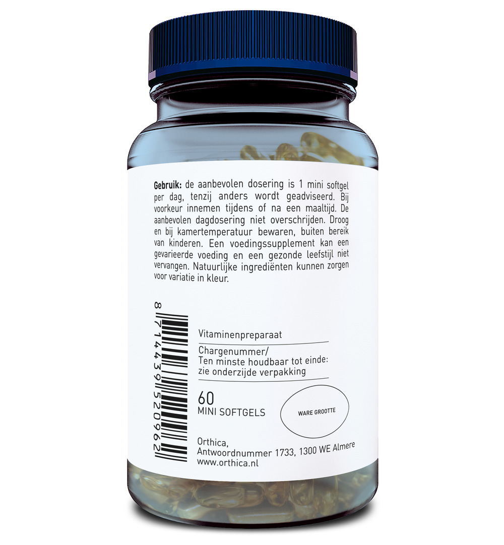 Orthica Vitamine E-400+ (60 softgels) - image 2