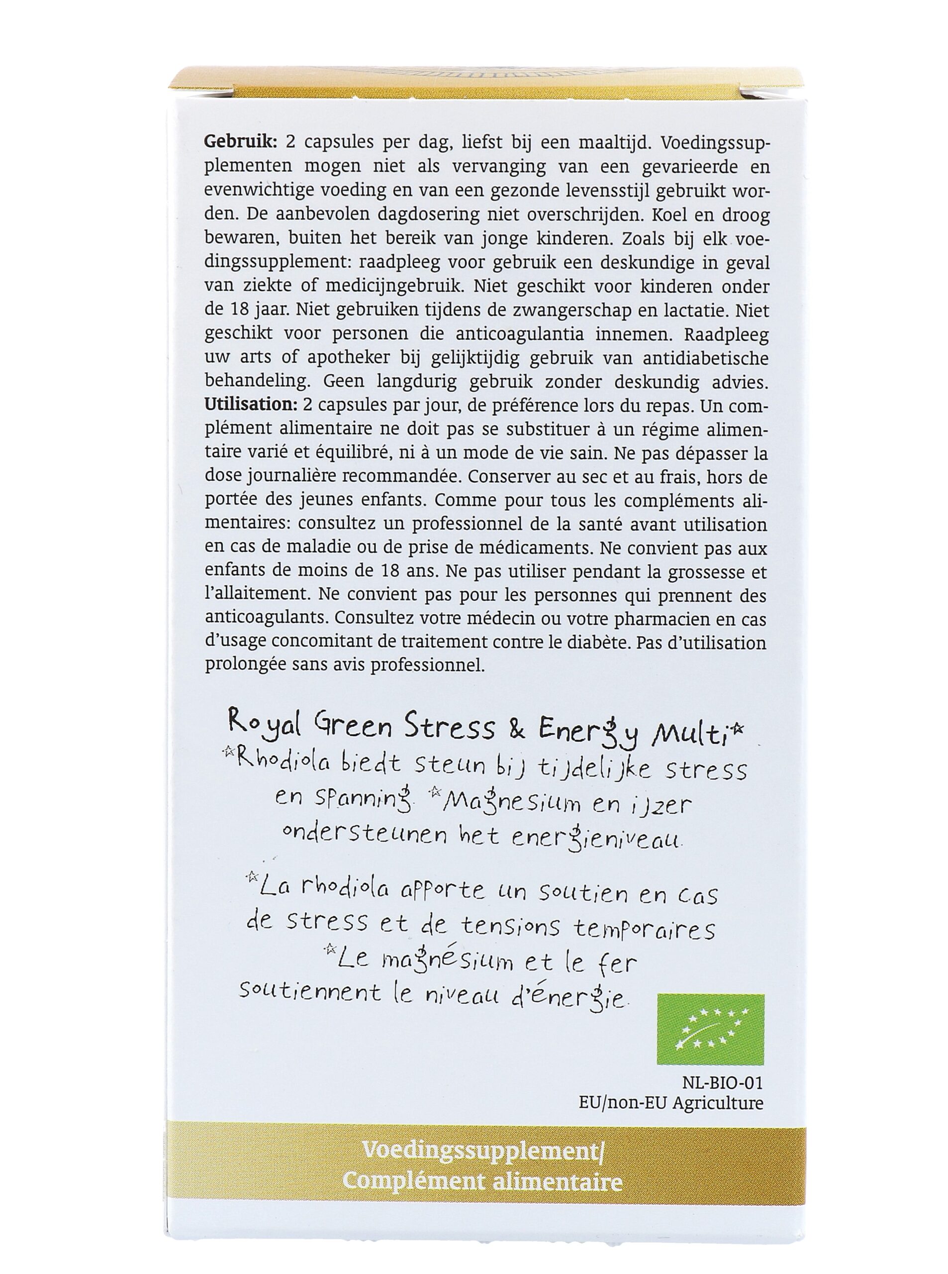 Royalgreen Stress en Energy Multi Bio (60 vega capsules) - image 2