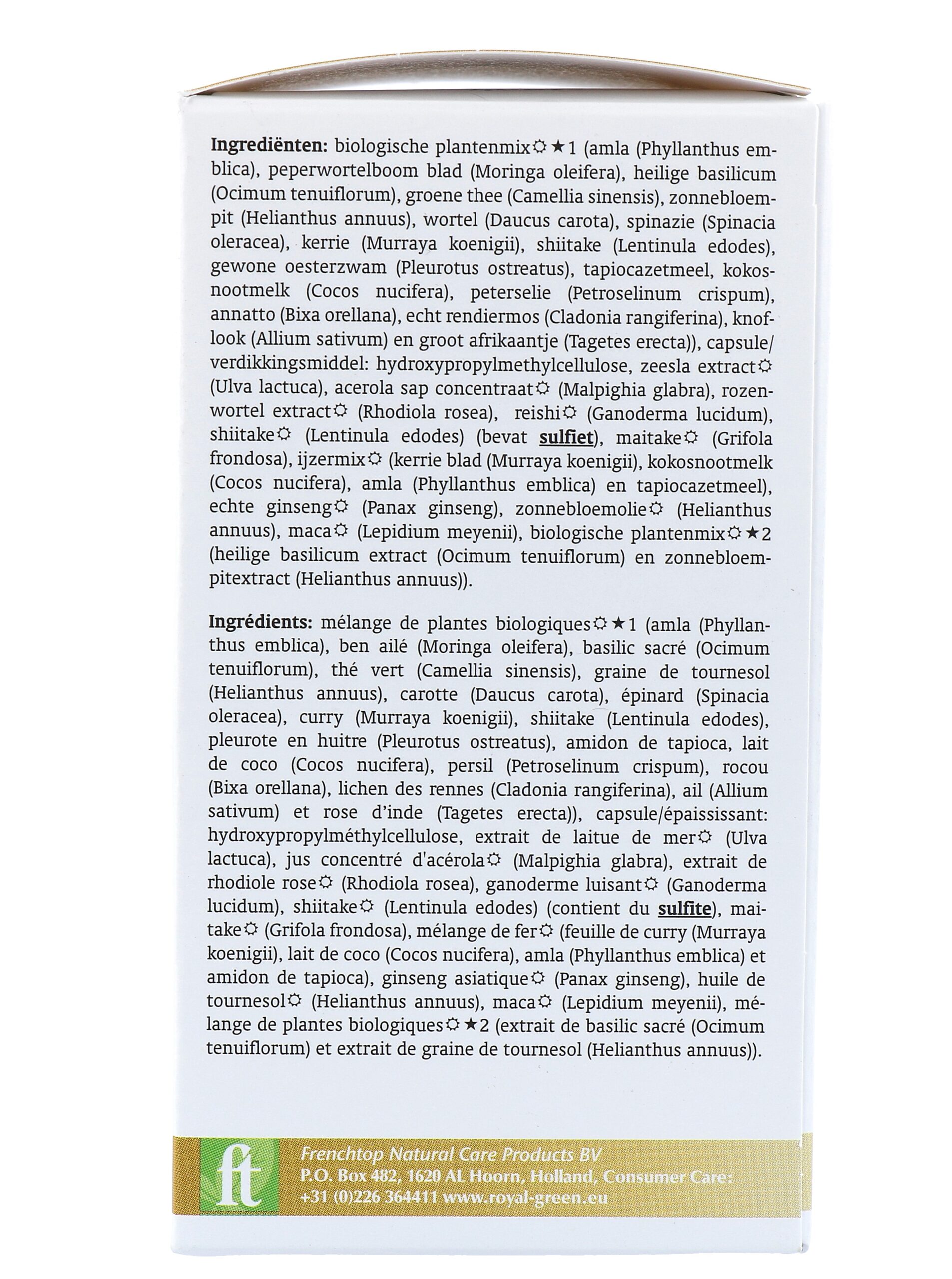 Royalgreen Stress en Energy Multi Bio (60 vega capsules) - image 4