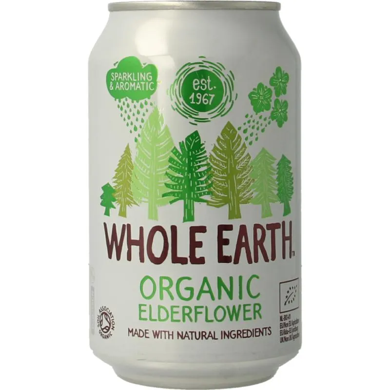 Whole Earth Sparkling Elderflower Bio (330 ml)