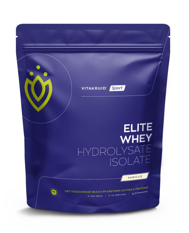 Vitakruid Elite Whey Protein 50% Hydrolysate 50% Isolate - Vanille (990 gr)