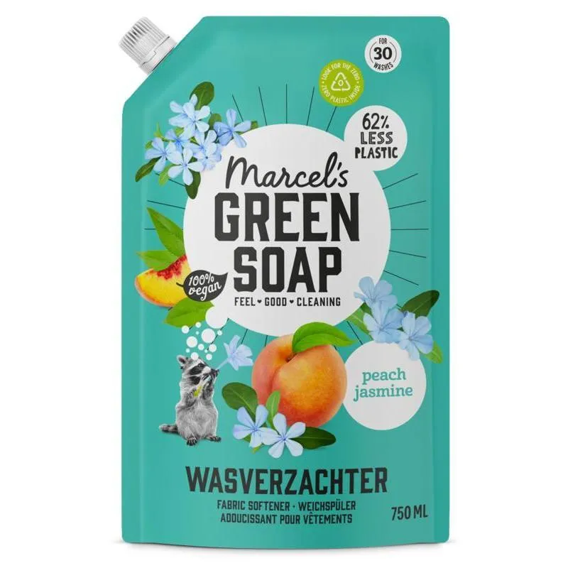 Marcel's Green Soap Wasverzachter Perzik & Jasmijn Navulling (750 ml)