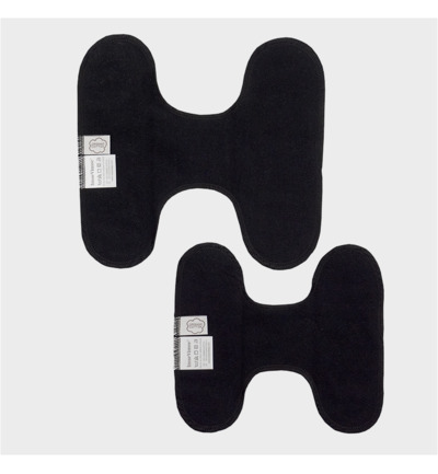 ImseVimse Inlegkruisjes wasbaar zonder sluiting zwart (3 stuks)