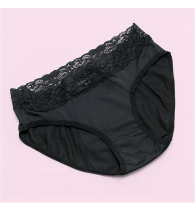 Cheeky Wipes Menstruatie ondergoed Feeling Pretty zw maat 32-34 (1 stuk)