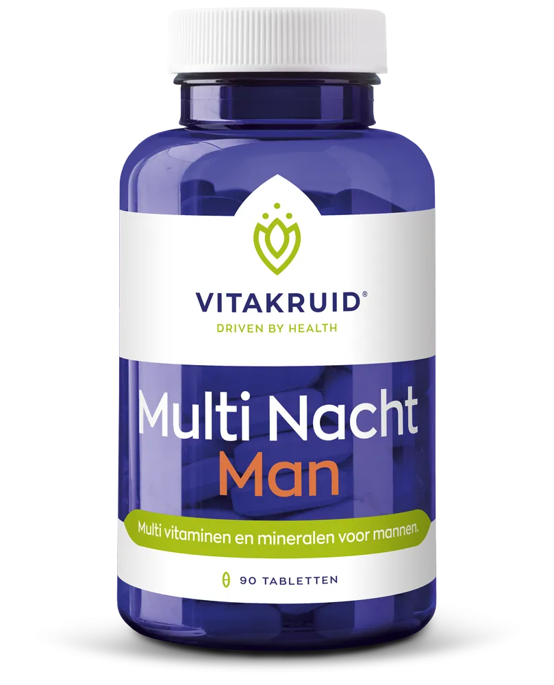 Vitakruid Multi Nacht Man 100% Vegan (90 tabletten)