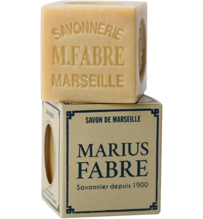 Marius Fabre Savon Marseille zeep in doos blan (200 gr)