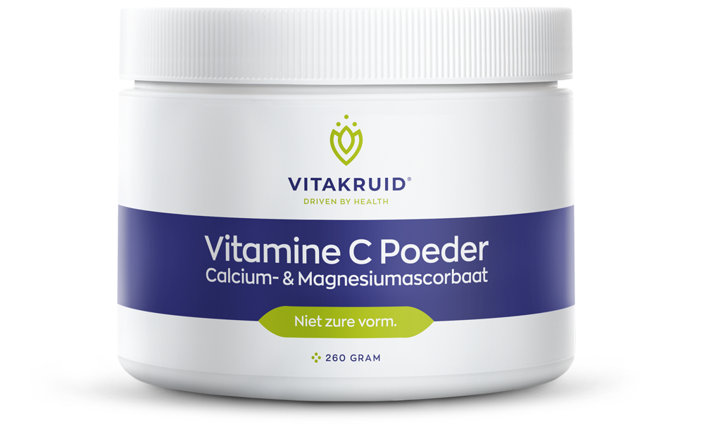 Vitakruid Vitamine C Poeder Calcium- & Magnesiumascorbaat (260 gr)