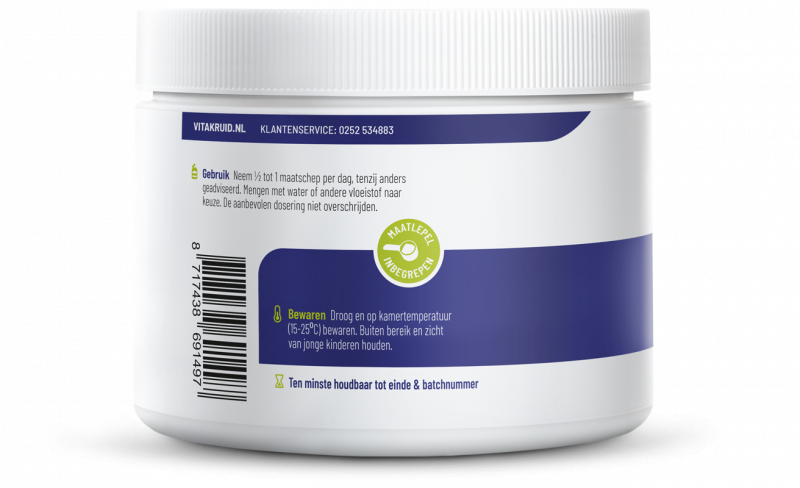 Vitakruid Vitamine C Poeder Calcium- & Magnesiumascorbaat (260 gr)