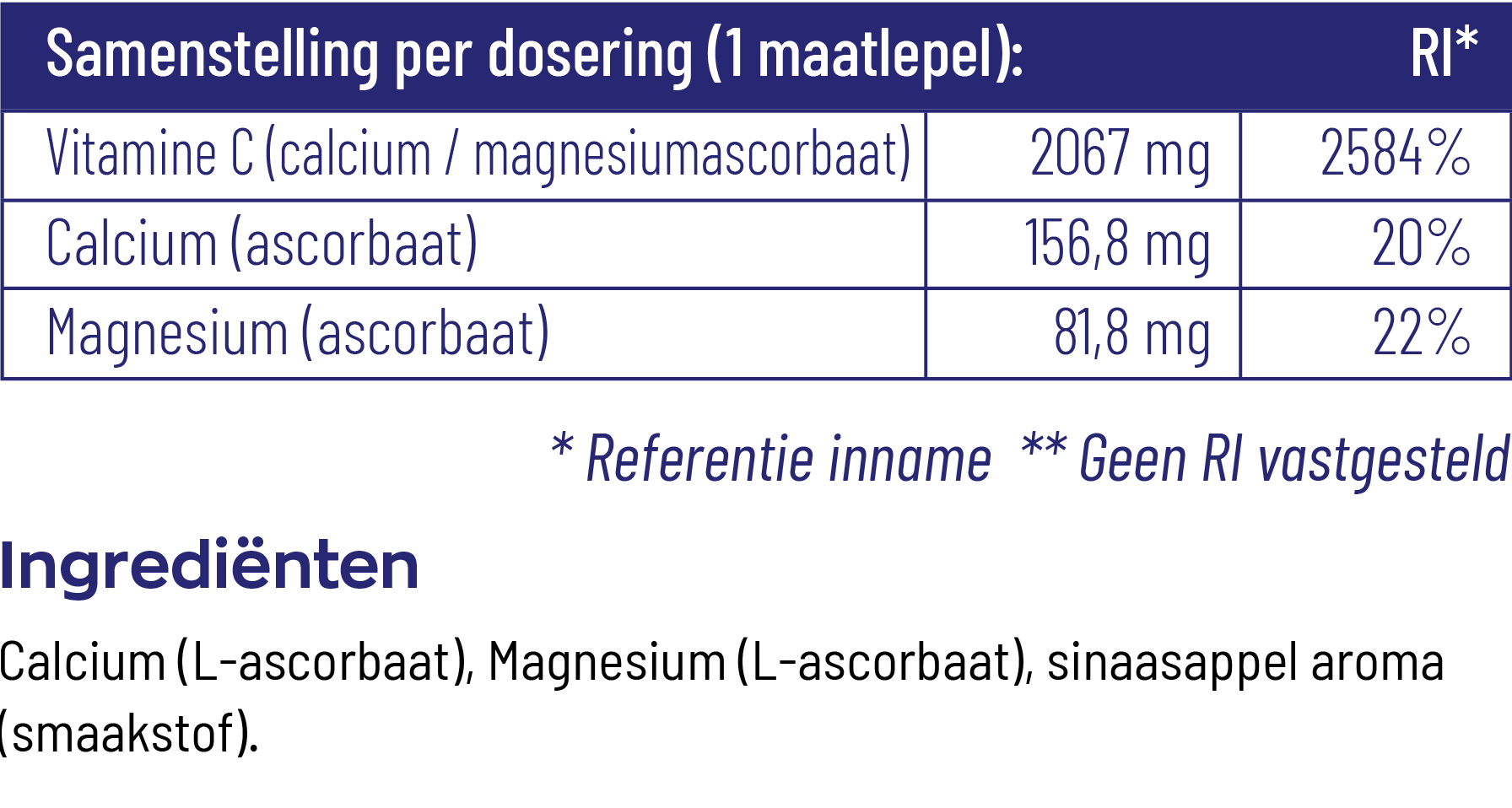 Vitakruid Vitamine C Poeder Calcium- & Magnesiumascorbaat (260 gr) - image 3