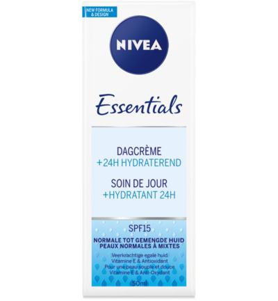Nivea Essentials hydraterende dagcreme SPF15 norm/gem (50 ml)