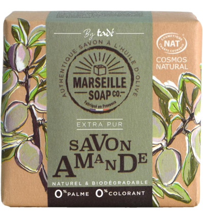Marseille Soap Amandelzeep cosmos natural (100 gr)