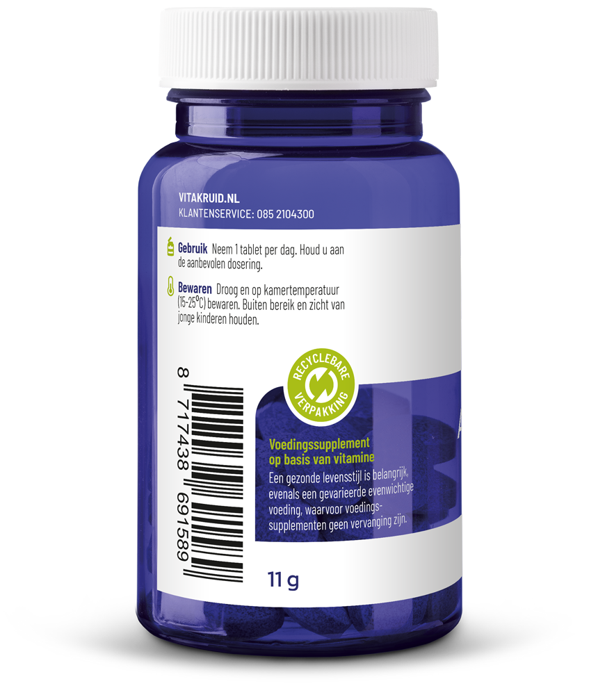 Vitakruid Actief Foliumzuur Quatrefolic® 5-Mthf 400 Mcg (90 tabletten)