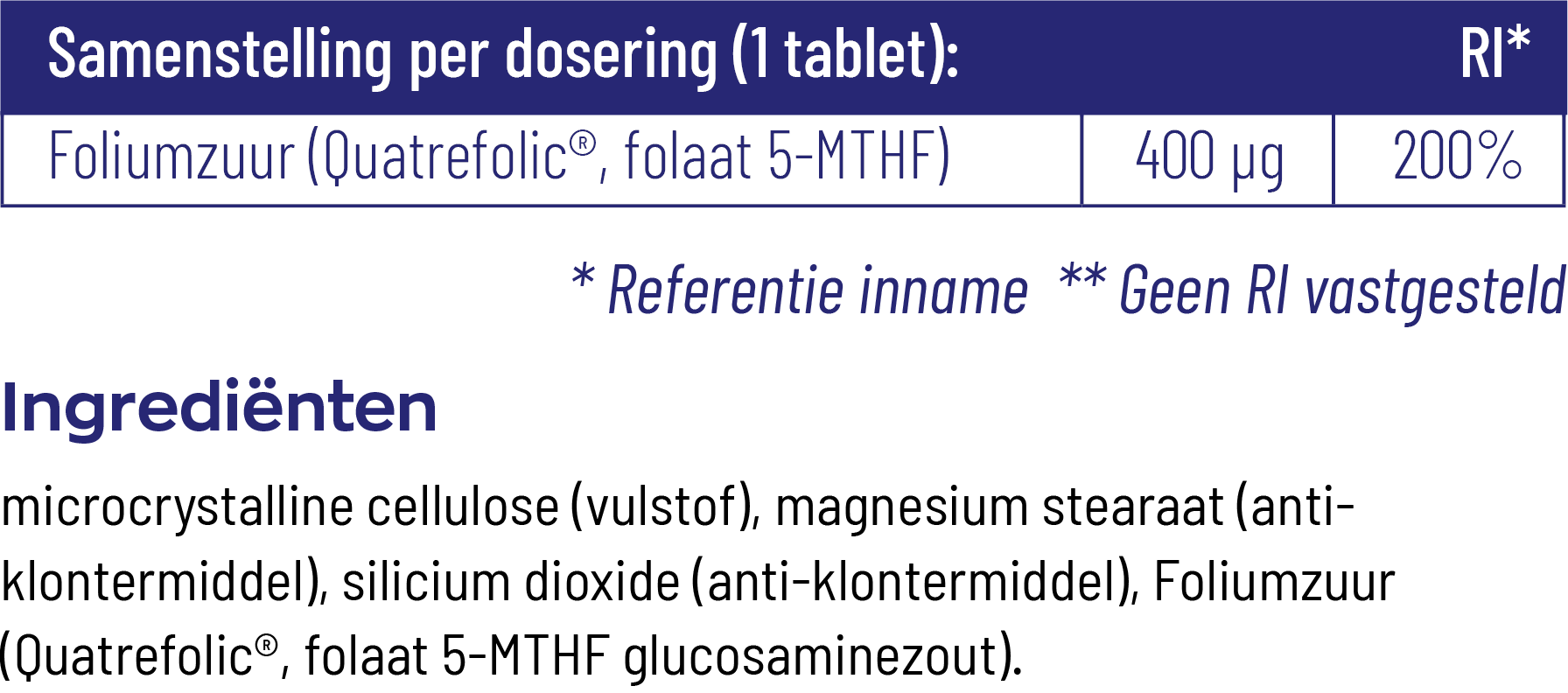 Vitakruid Actief Foliumzuur Quatrefolic® 5-Mthf 400 Mcg (90 tabletten) - image 4