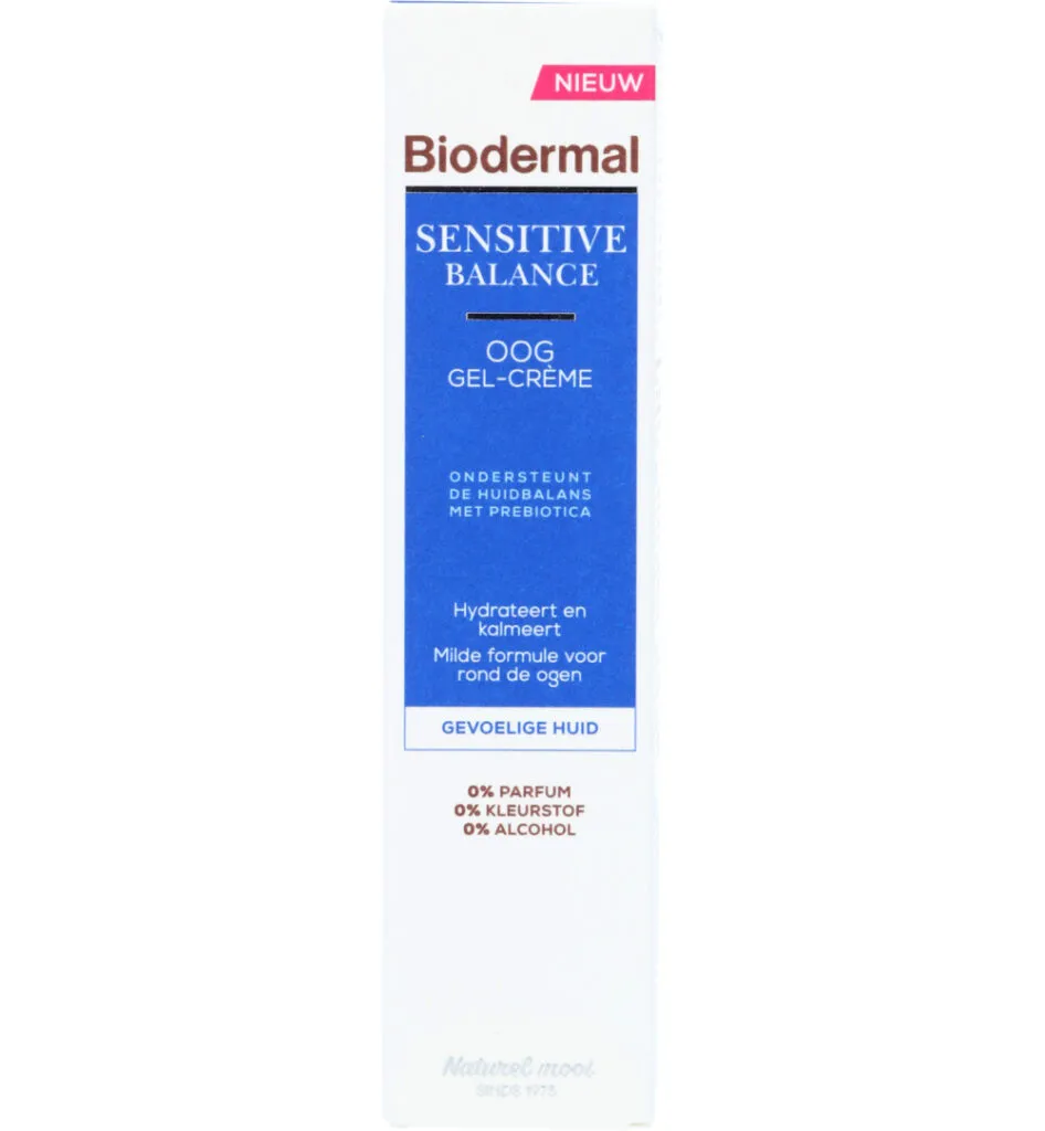 Biodermal Sensitive balance oog gel-creme (15 ml)