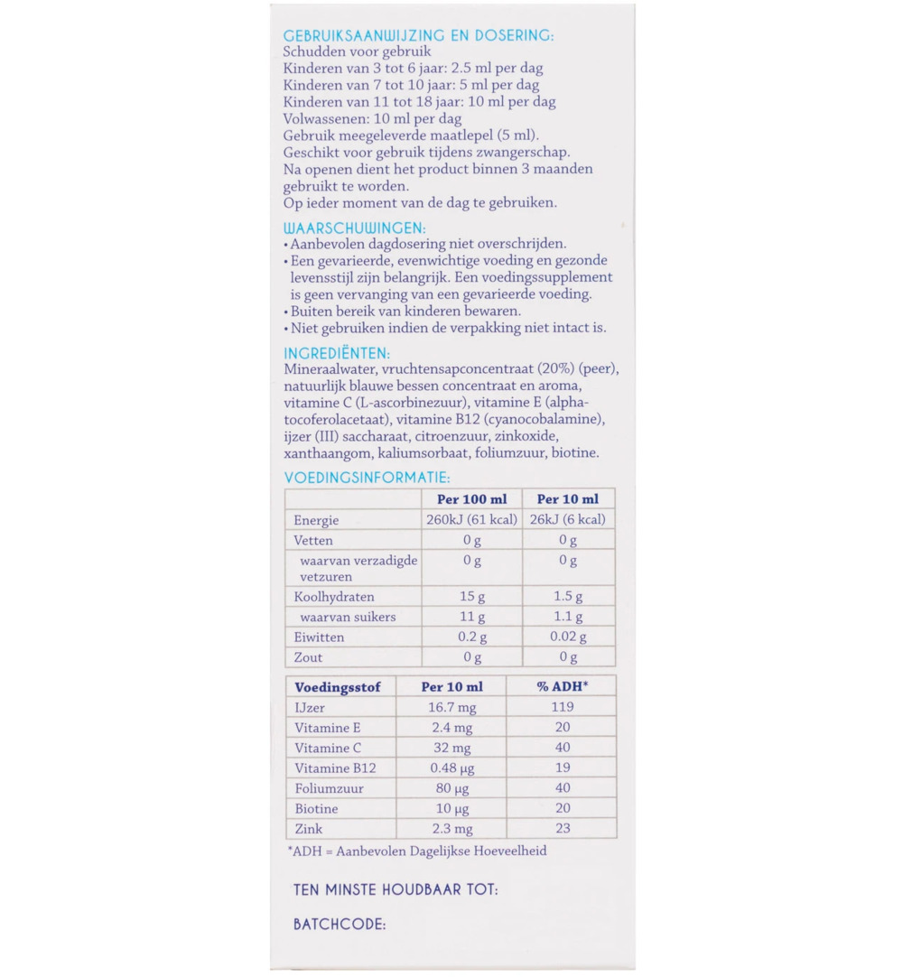 BlueIron Vloeibaar ijzer original (330 ml)