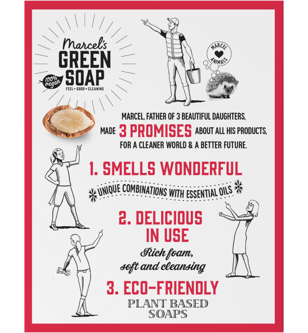 Marcel's Green Soap Shampoo bar argan & oudh (90 gr) - image 4