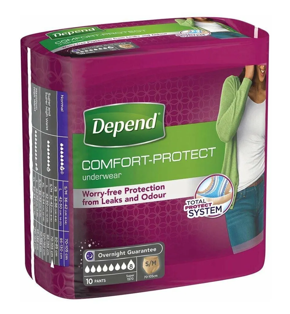 Depend Pants female super maat S/M (10 stuks)