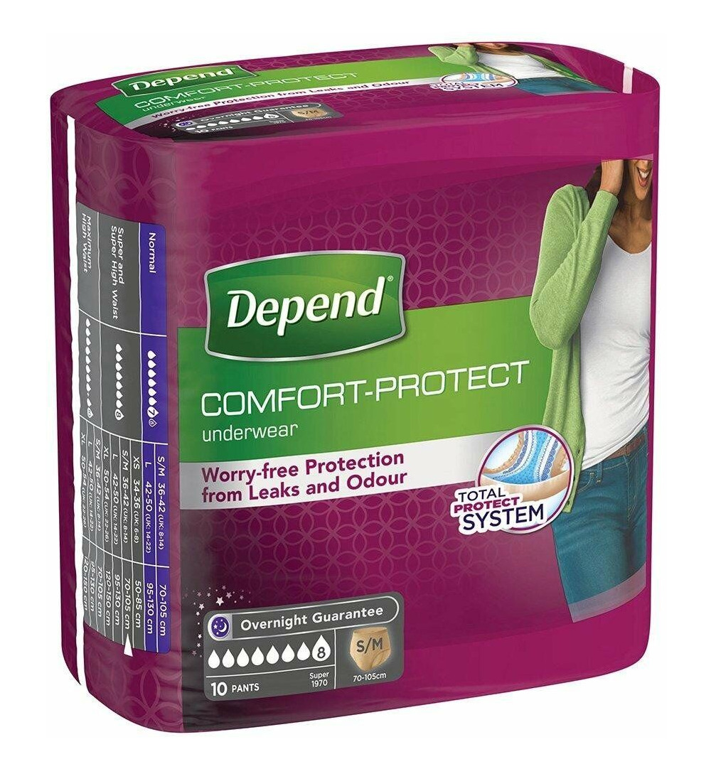 Depend Pants female super maat S/M (10 stuks)