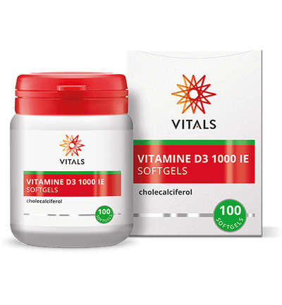 Vitals Vitamine D3 1000IE (100 softgels)