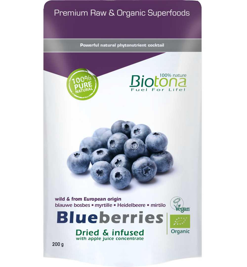 Biotona Blueberries Dried Infusion Bio (200 gr)