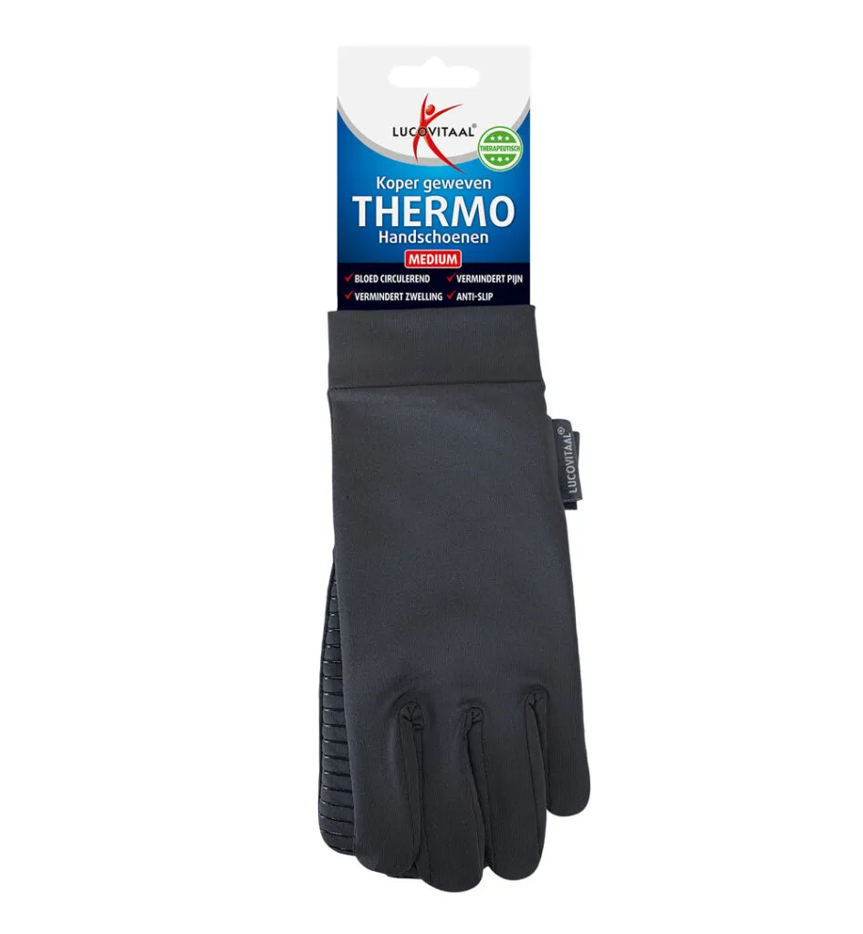 Lucovitaal Koper Thermo Handschoenen Medium (1 paar)