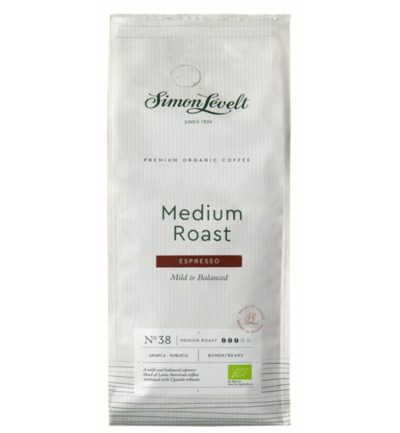 Simon Levelt Espresso Medium Roast Bonen Bio (1000 gr)
