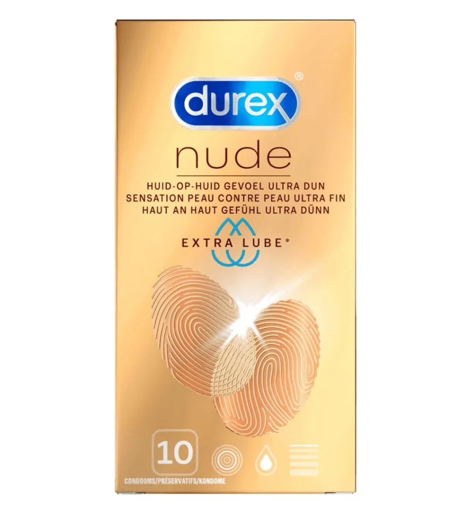 Durex Nude extra lube condooms (10 stuks)