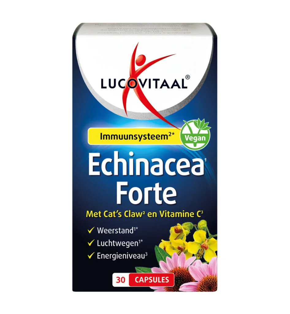 Lucovitaal Echinacea Forte+ Cat’s Claw (30 capsules)