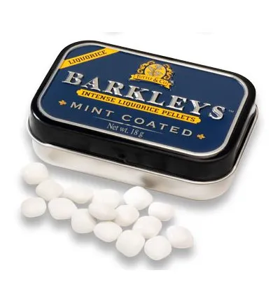 Barkleys Liquorice pellets mint coated (18 gr)